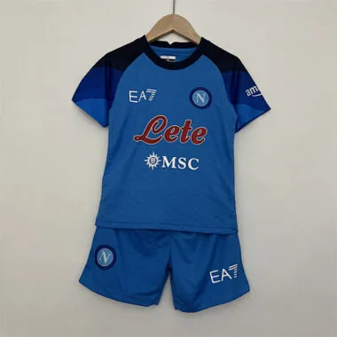 2022/23 Napoli home kids kit