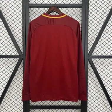 Retro 17-18 Long Sleeve Roma Home S-XXL Cheap Football Jersey Wholesale Yupoo