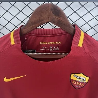 Retro 17-18 Long Sleeve Roma Home S-XXL Cheap Football Jersey Wholesale Yupoo