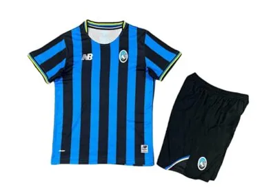 25-26 Kids Atalanta BC Home Kit Cheap Football Jersey Wholesale Yupoo