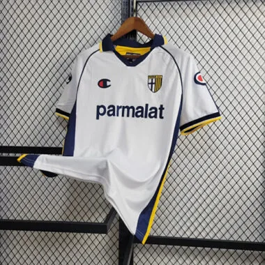 Camiseta retro de la equipación visitante del Parma de la temporada 03-04