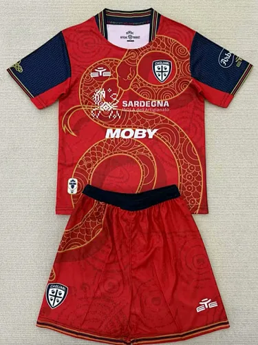 25-26 Kids Cagliari Snake Special Edition Kit Cheap Football Jersey Wholesale Yupoo
