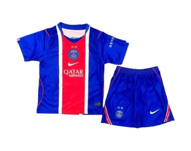 26-27 Kids PSG Home Kits With Stars Cheap Football Jersey Wholesale Yupoo