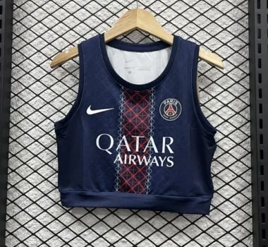 25-26 PSG Women#039;s Vest Home Kit S-XL Cheap Football Jersey Wholesale Yupoo