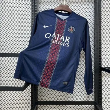 25-26 PSG Home Long Sleeve Kit S-4XL Cheap Football Jersey Wholesale Yupoo