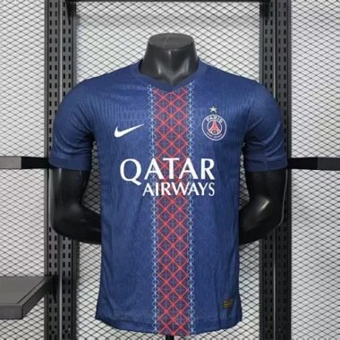 2025/26 Player PSG Home x Champions of Europe football Jersey