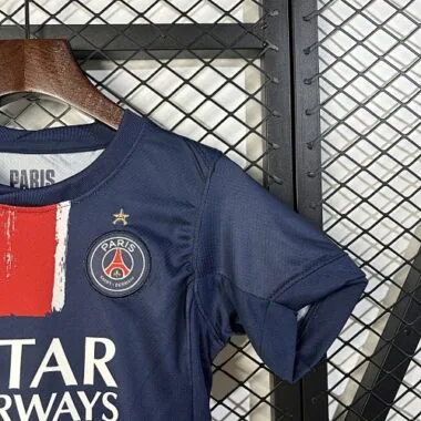 24-25 Camisolas de futebol baratas do PSG para crianças (jogo em casa) x Campeões da Europa - Yupoo