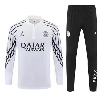 25-26 PSG White Half Zipper Tracksuit Jackets Yupoo