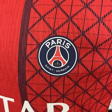25-26 PSG Pre-Match Red Kit Player Version Shirt AAAAJersey Wholesale Yupoo