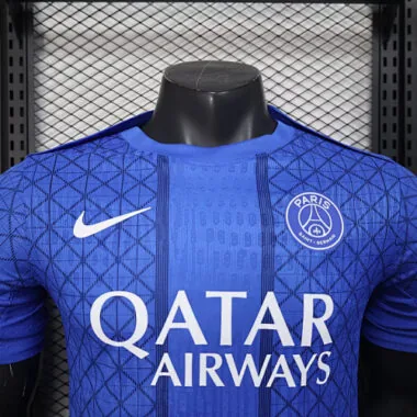 25-26 PSG Pre-Match Blue Kit Player Version Shirt AAAAJersey Wholesale Yupoo