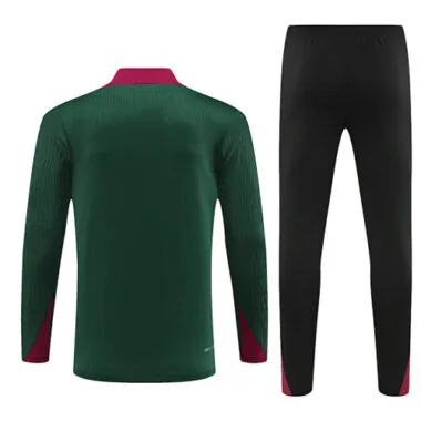 24-25 PSG Long Sleeve Tracksuit Green Training Suits
