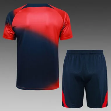 23-24 PSG Pre-Match Kits Red&Navy Training Suits