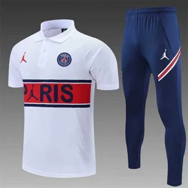 Polo Jordan PSG white with red