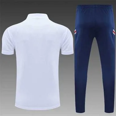 Polo Jordan PSG branco com vermelho