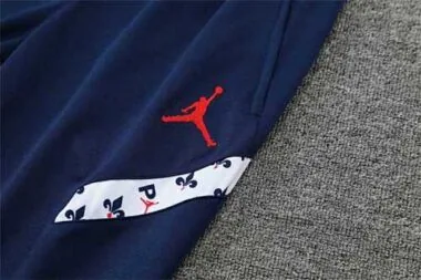 Polo Jordan PSG white sapphire blue print