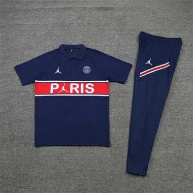 Polo Jordan PSG sapphire blue chest print