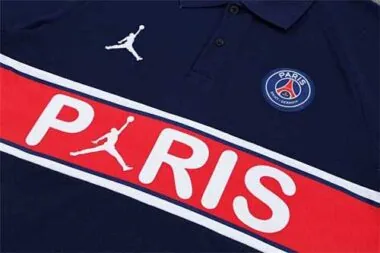 Polo Jordan PSG sapphire blue chest print