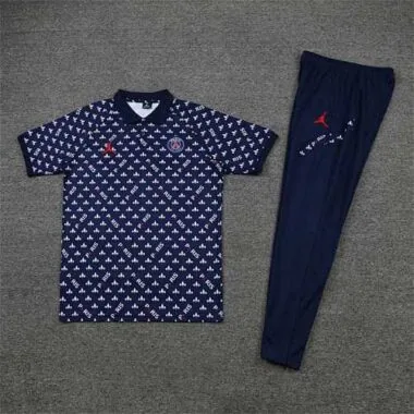 Polo Jordan PSG sapphire blue and white print