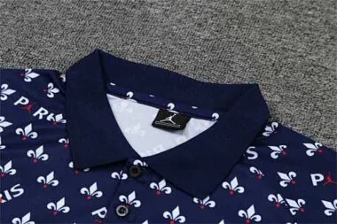 Polo Jordan PSG sapphire blue and white print