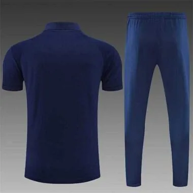 Polo Jordan PSG azul safira e branco