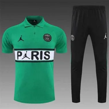 Polo Jordan PSG green corsage