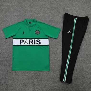 Polo Jordan PSG green corsage