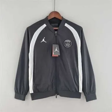 2022 PSG Jordan blackwhite windbreaker