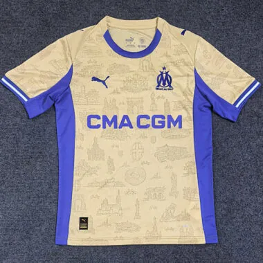 25-26 Marseille Fourth Away Kit S-4XL Cheap Football Jersey Wholesale Yupoo