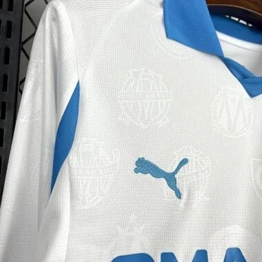 25-26 Marseille Home Long Sleeve Kit S-4XL Cheap Football Jersey Wholesale Yupoo