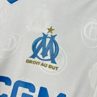 25-26 Marseille Home Long Sleeve Kit S-4XL Cheap Football Jersey Wholesale Yupoo