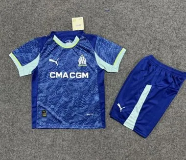 25-26 Kids Marseille Third Away Kit Cheap Football Jersey Wholesale Yupoo