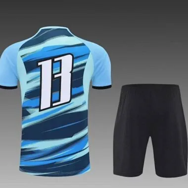 25-26 Marseille Short Sleeve Training Kit Tracksuit Yupoo