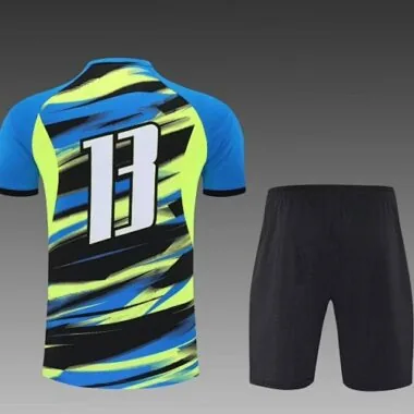 25-26 Marseille Short Sleeve Training Kit Tracksuit Yupoo