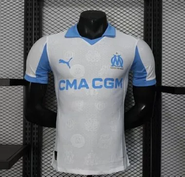 25-26 Marseille Home Kit Player Version Shirt S-4XL