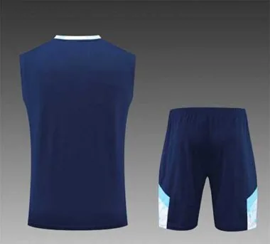 22-23 Marseille vest training suit kit dark blue white