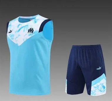 22-23 Marseille vest training suit kit blue