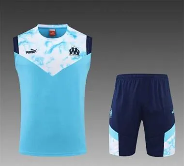 22-23 Marseille vest training suit kit blue