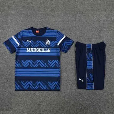 22-23 Marseille training suit short sleeve kit blue