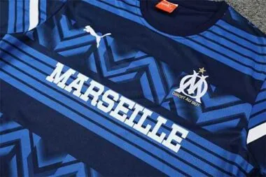 22-23 Marseille training suit short sleeve kit blue