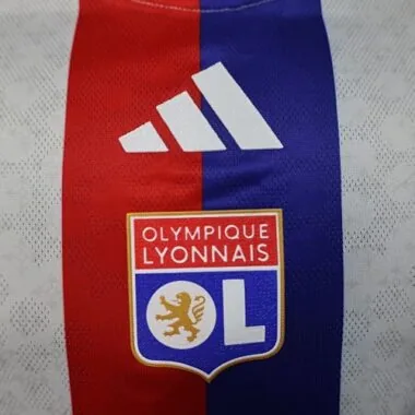 25-26 Player Lyon Home Kit Cheap Football Jersey Wholesale Yupoo