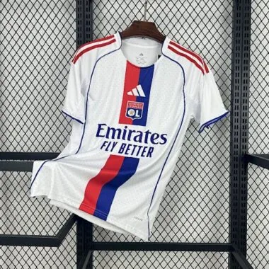 25-26 Lyon Home Kit Cheap Football Jersey Wholesale Yupoo
