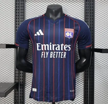 25-26 Player Lyon Away Kit Cheap Football Jersey Wholesale Yupoo