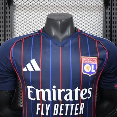25-26 Player Lyon Away Kit Cheap Football Jersey Wholesale Yupoo