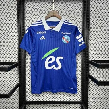 24-25 RC Strasbourg Home Kit Football Uniform