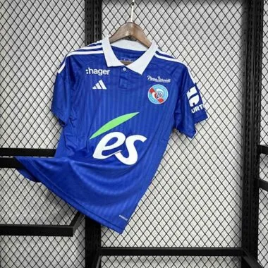 24-25 RC Strasbourg Home Kit Football Uniform