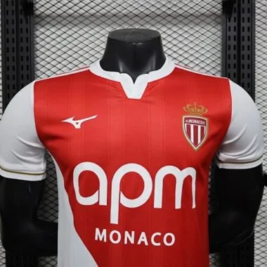 25-26 Player AS Monaco Home Kit Cheap Football Jersey Wholesale Yupoo