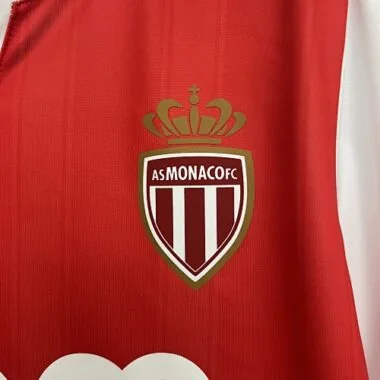 25-26 AS Monaco Home Kit Cheap Football Jersey Wholesale Yupoo