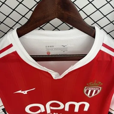 25-26 AS Monaco Home Kit Cheap Football Jersey Wholesale Yupoo