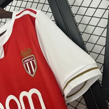 25-26 AS Monaco Home Kit Cheap Football Jersey Wholesale Yupoo