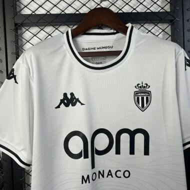 25-26 AS Monaco Away Kit Cheap Football Jersey Wholesale Yupoo